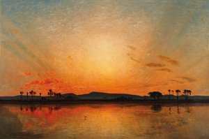 Afterglow in the Egyptian Evening Sky